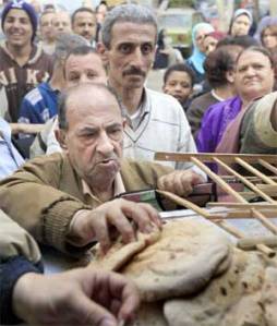 breadline in Egypt