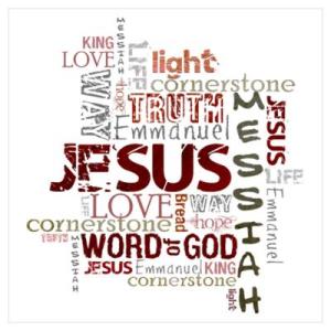 Jesus Names Word Cloud