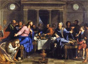 "The Supper with Simon"Philippe de Champaigne (c1656)