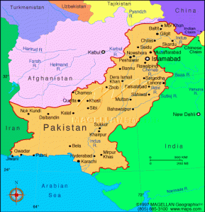 pakistan map
