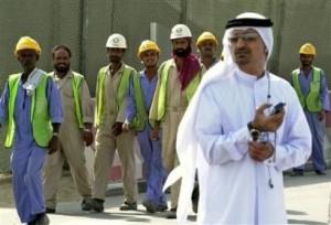 Qatari laborers