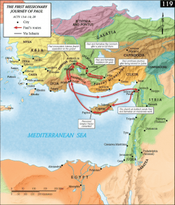 Apostle Paul's First Missionary Journey