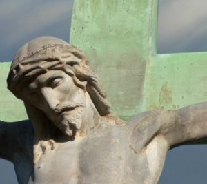 Christ on cross - bronze