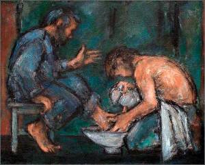 Jesus Washing Peter’s Feet Ghislane Howard (2004)