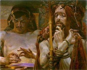 "Christ before Pilate" Jacek Malczewski, 1910 Lviv State Picture Gallery, Lviv, Ukraine