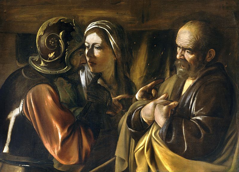 The Denial of Saint Peter Caravaggio (c. 1610) Metropolitan Museum of Art, New York
