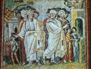 The Parting of Lot and Abraham mosaic (c.430)  from Santa Maria Maggiore, Rome