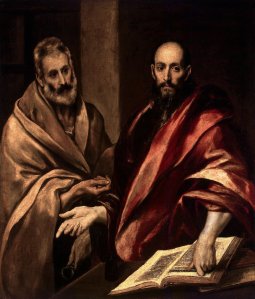 "The Apostles Peter and Paul" El Greco, 1587-92 Hermitage Museum, St Petersburg, Russia