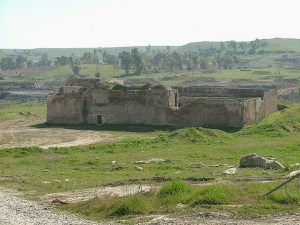 The abandoned Saint Elijah's Monastery—the oldest Christian monastery in Iraq—located in the Nineveh Province, just south of the city of Mosul. (Doug via Wikimedia Commons)
