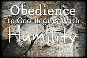 obedience - humility