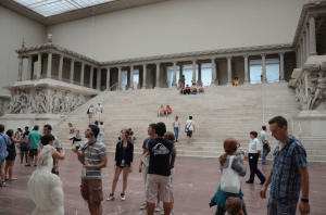 The Great Altar from Pergamum (Bergama, in modern Turkey), in the Pergamum Museum, Berlin