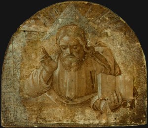 God the Father with His Right Hand Raised in Blessing Girolamo dai Libri (ca. 1550) National Gallery of Art, Washington