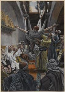 The Palsied Man Let Down through the Roof  James Tissot, ca. 1886-94 The Brooklyn Museum