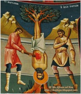 Martyrdom of St Ephraim (click here for story)