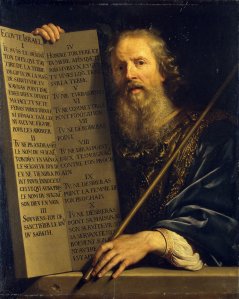 Moses with the Ten Commandments Philippe de Champaigne, 1648 Hermitage Museum