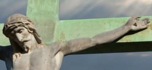 Christ on cross - bronze