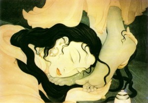 Mary anointing Jesus' feet Frank Wesley 