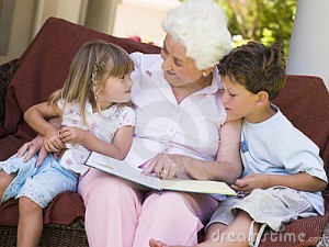 Reading-with-grandma