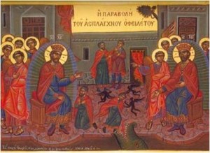Parable of the Unmerciful Servant Russian Icon