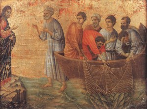 Appearence on Lake Tiberias Duccio Di Buoninsegna, 1308-11 Museo Dell'Opera Del Duomo, Siena, Italy