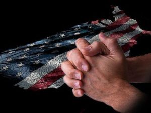 Flag and prayer