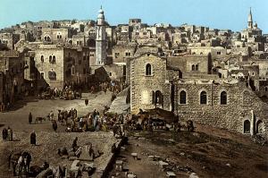 Bethlehem Market Place in 1900 Munir Alawi