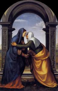 "Visitation" Mariotto Albertinelli, 1503 Galleria degli Uffizi, Florence.
