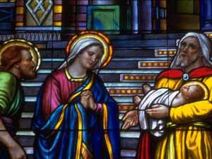 Presentation in stained glass