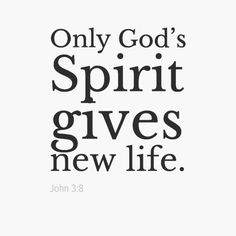 spirit gives life