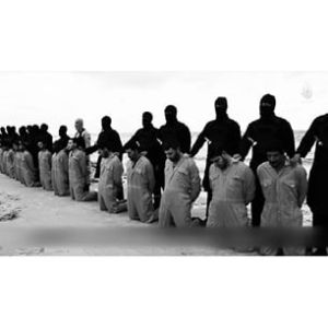 Coptic christians before beheading