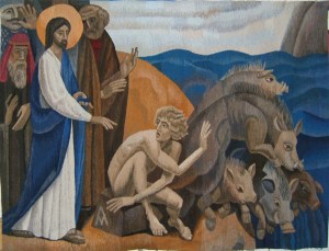 Exorcism, tapestry Andrei Madekin